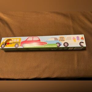 BNIB Melissa and Doug Four Wooden Town Vehicles Fast Shipping!